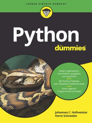 cover image of Python f&uuml;r Dummies